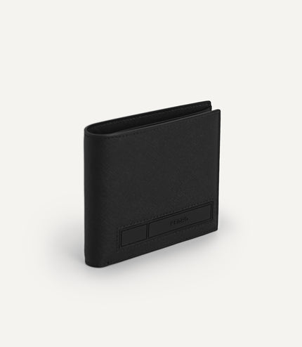 Textured Leather Wallet with Insert