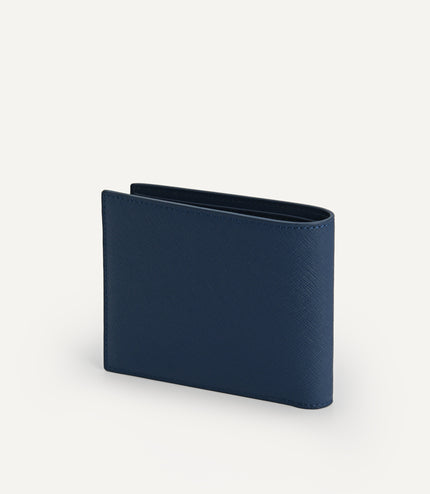Textured Leather Wallet with Insert