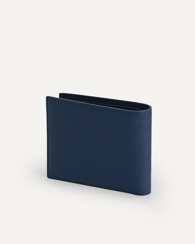 Textured Leather Wallet with Insert