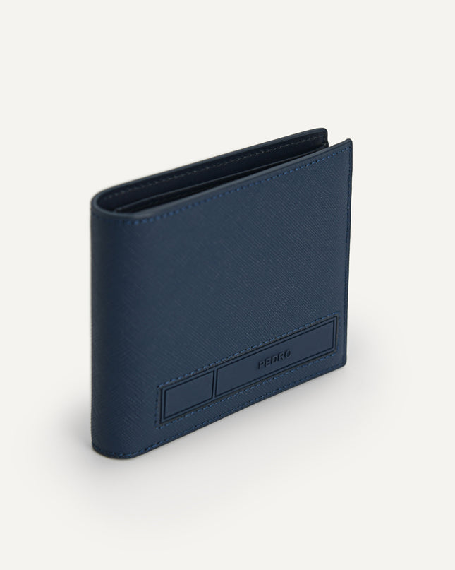 Textured Leather Wallet with Insert