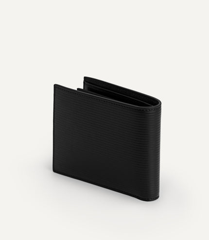 Textured Leather Wallet with Insert