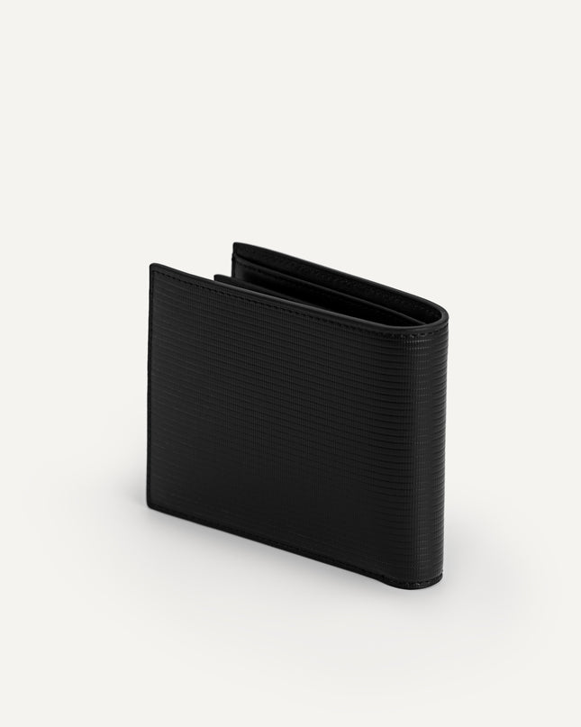 Textured Leather Wallet with Insert