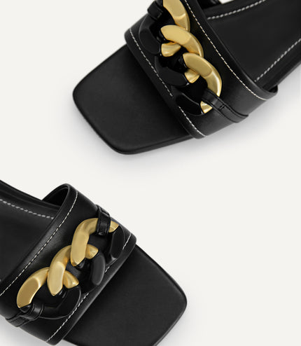 Oversized Chain Sandals