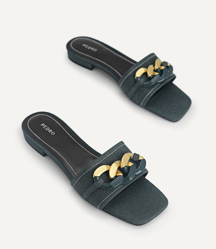 Oversized Chain Sandals
