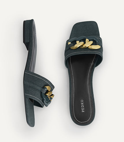 Oversized Chain Sandals