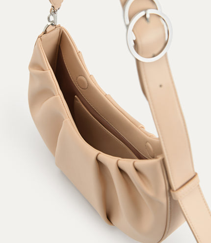 Ruched Hobo Bag