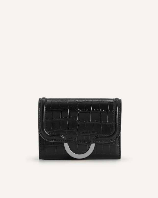 Croc-Effect Bi-Fold Wallet