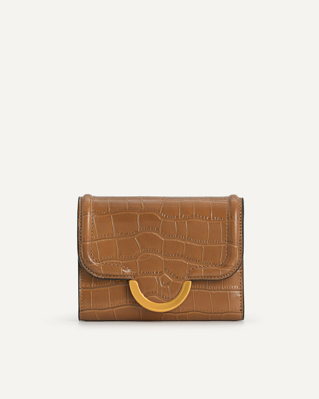 Croc-Effect Bi-Fold Wallet
