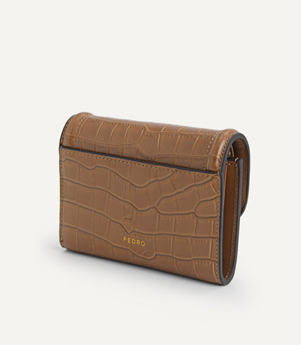 Croc-Effect Bi-Fold Wallet