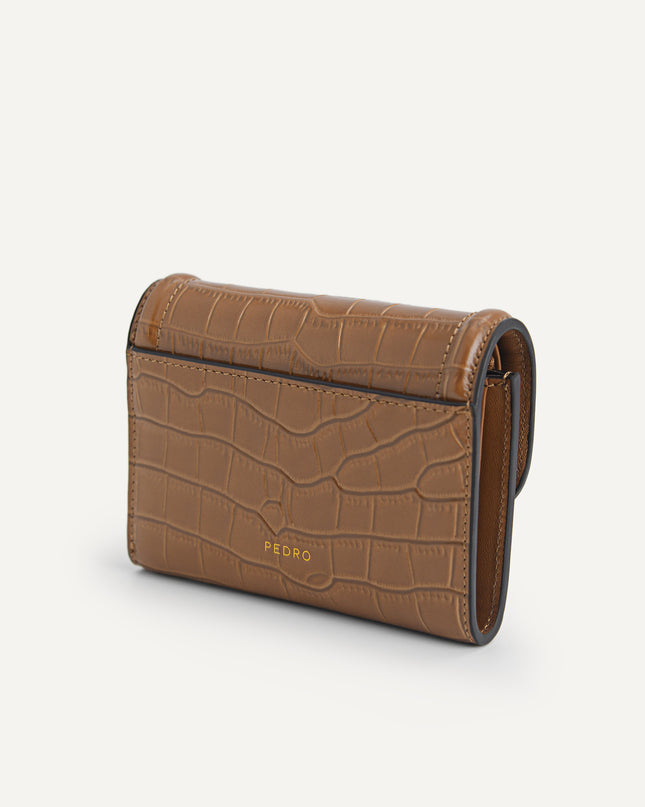 Croc-Effect Bi-Fold Wallet