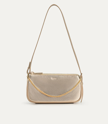 Leather Chain Detailed Shoulder Bag