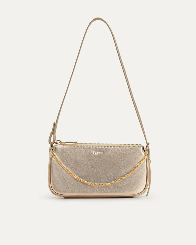 Leather Chain Detailed Shoulder Bag