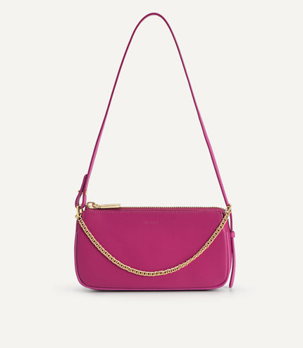 Leather Chain Detailed Shoulder Bag