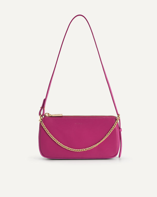 Leather Chain Detailed Shoulder Bag