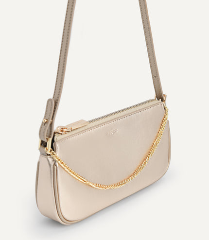 Leather Chain Detailed Shoulder Bag