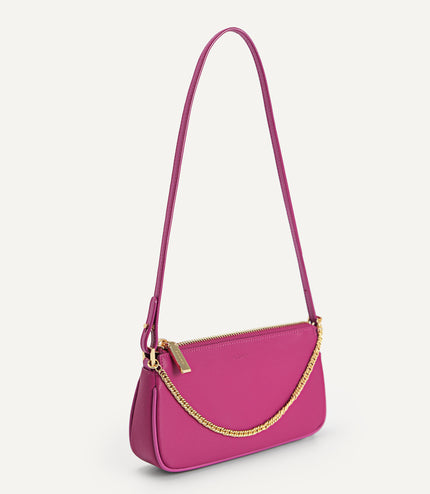 Leather Chain Detailed Shoulder Bag