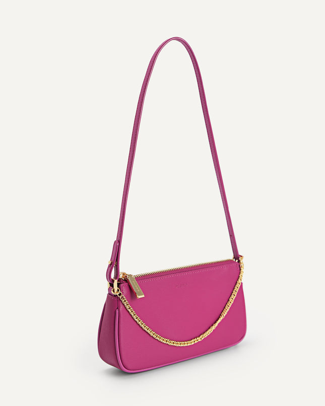 Leather Chain Detailed Shoulder Bag