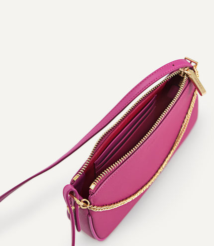 Leather Chain Detailed Shoulder Bag
