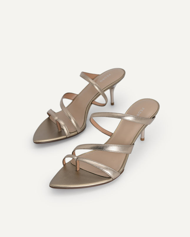 Strappy Leather Heeled Sandals