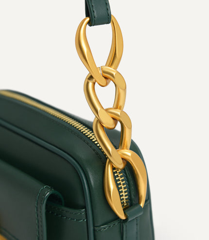 Pouch Leather Shoulder Bag