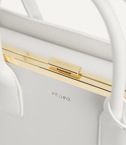 Leather Top Handle Bag