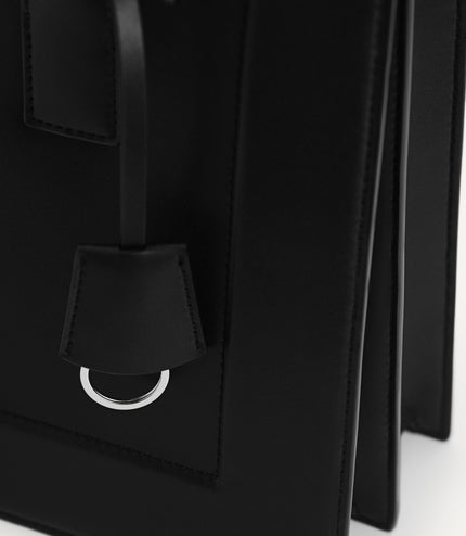 Leather Top Handle Bag