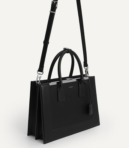 Leather Top Handle Bag