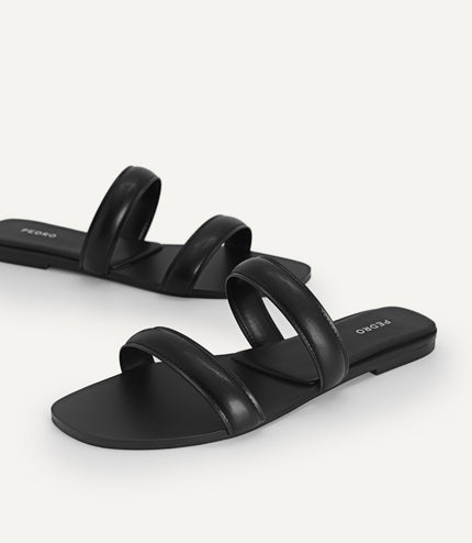 Double Strap Slip-On Sandals…