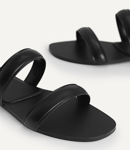 Double Strap Slip-On Sandals…