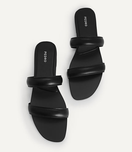 Double Strap Slip-On Sandals…