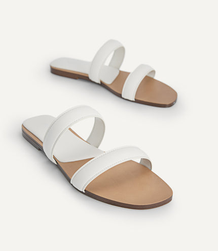 Double Strap Slip-On Sandals…