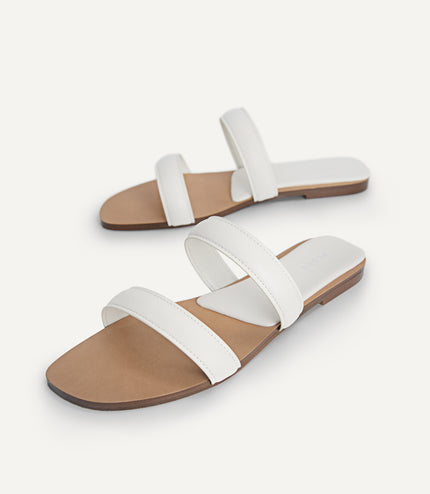 Double Strap Slip-On Sandals…