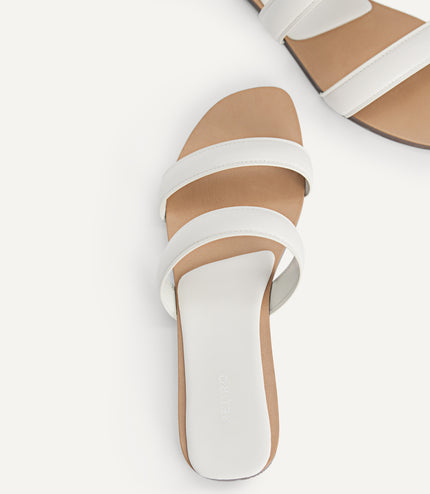 Double Strap Slip-On Sandals…