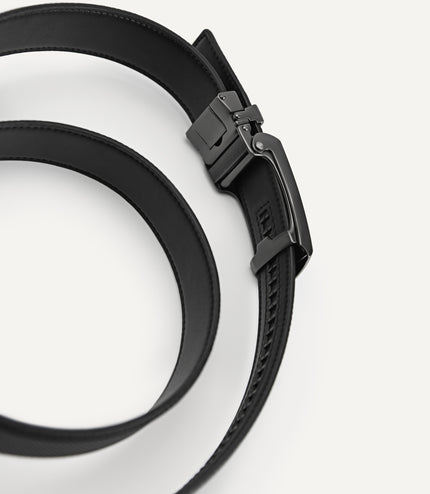 Textured Leather Belt