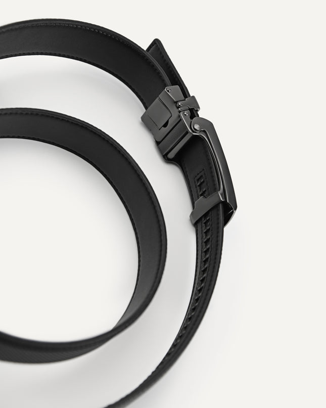 Textured Leather Belt