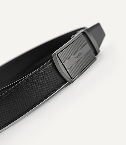 Textured Leather Belt