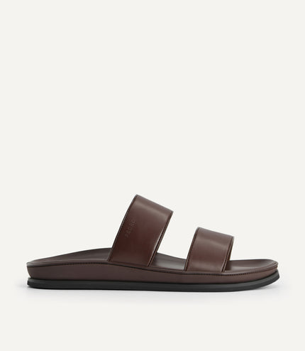Monochrome Double Strap Sandals