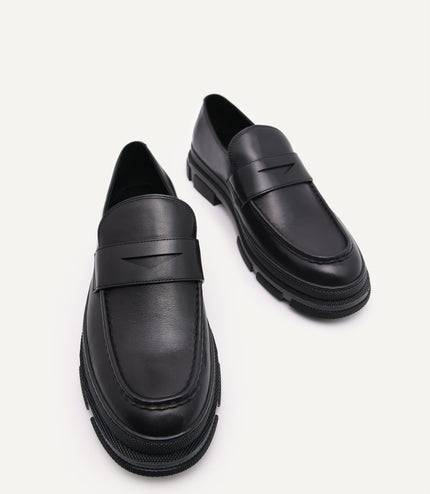 Chunky Leather Loafers