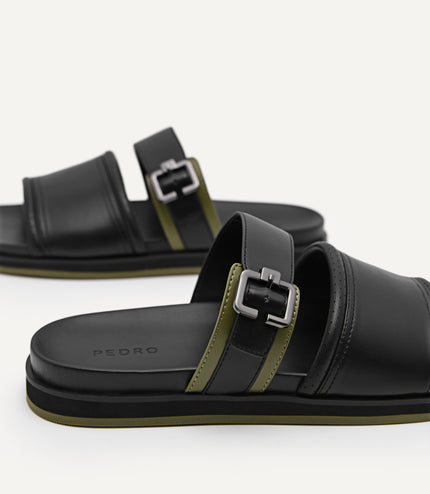 Double Strap Slide Sandals