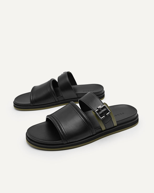 Double Strap Slide Sandals