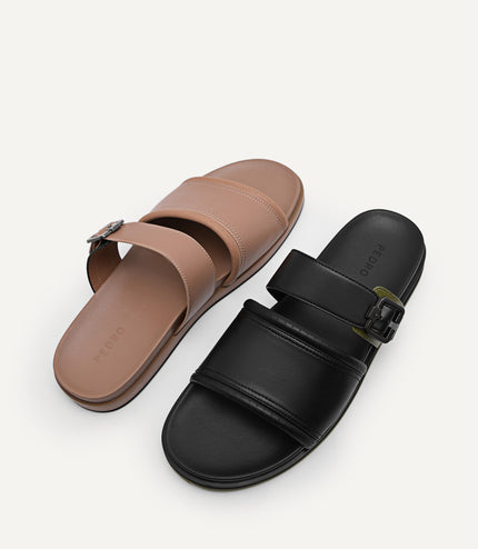 Double Strap Slide Sandals