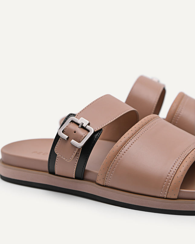 Double Strap Slide Sandals