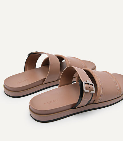Double Strap Slide Sandals
