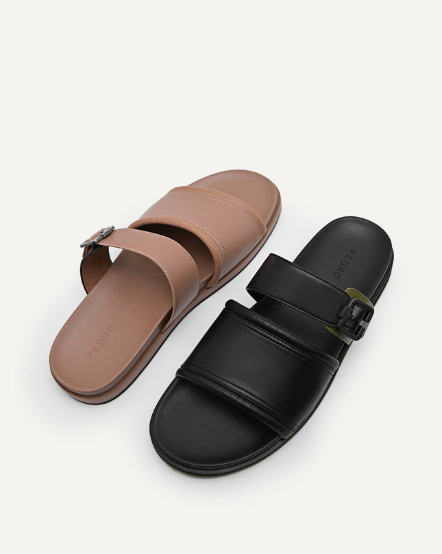 Double Strap Slide Sandals