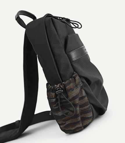 Printed Technical Sling Pouch Bag