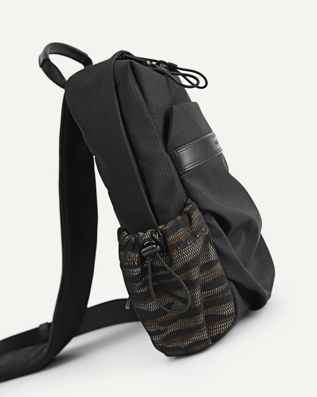 Printed Technical Sling Pouch Bag