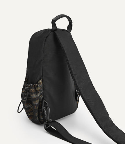 Printed Technical Sling Pouch Bag