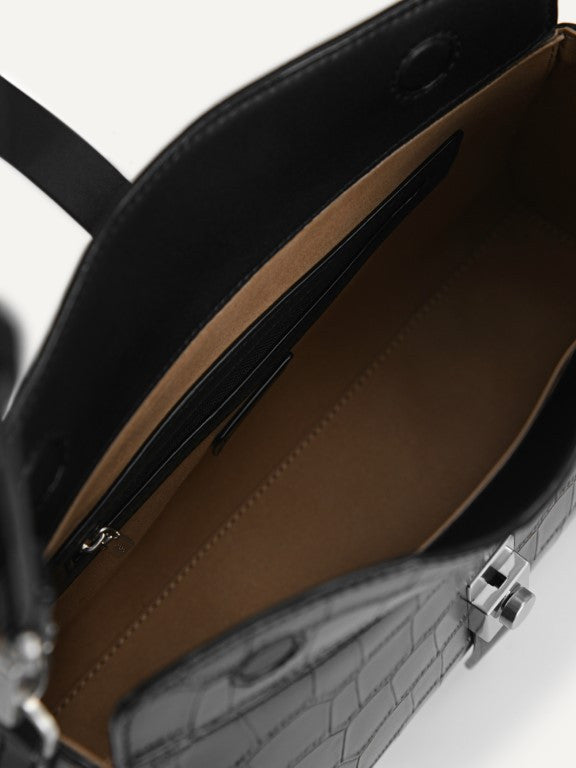 Leather Top Handle Bag
