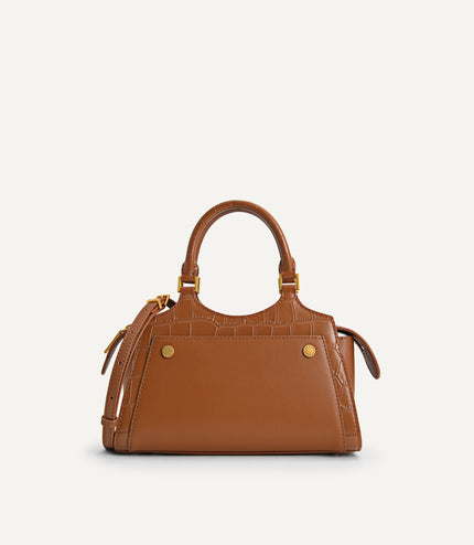 Leather Top Handle Bag