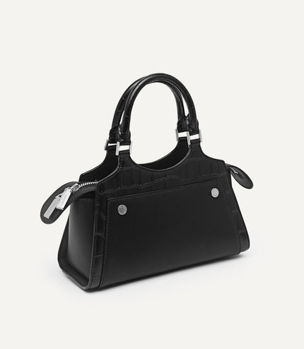 Leather Top Handle Bag